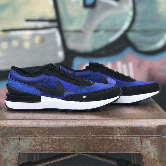 Nike Waffle One Classic Retro Mesh Suede Sneakers - Picture 6 of 11